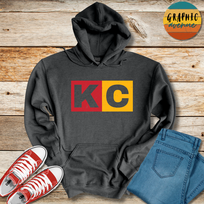 KC Hooded Sweatshirt - Kansas City Chiefs - 5 Colors Available in Youth and Adult Sizes