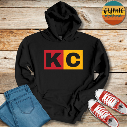 KC Hooded Sweatshirt - Kansas City Chiefs - 5 Colors Available in Youth and Adult Sizes