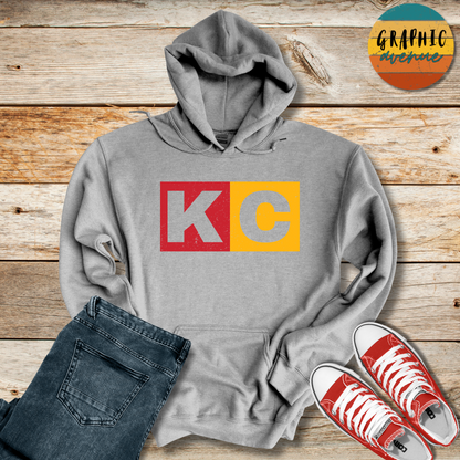 KC Hooded Sweatshirt - Kansas City Chiefs - 5 Colors Available in Youth and Adult Sizes