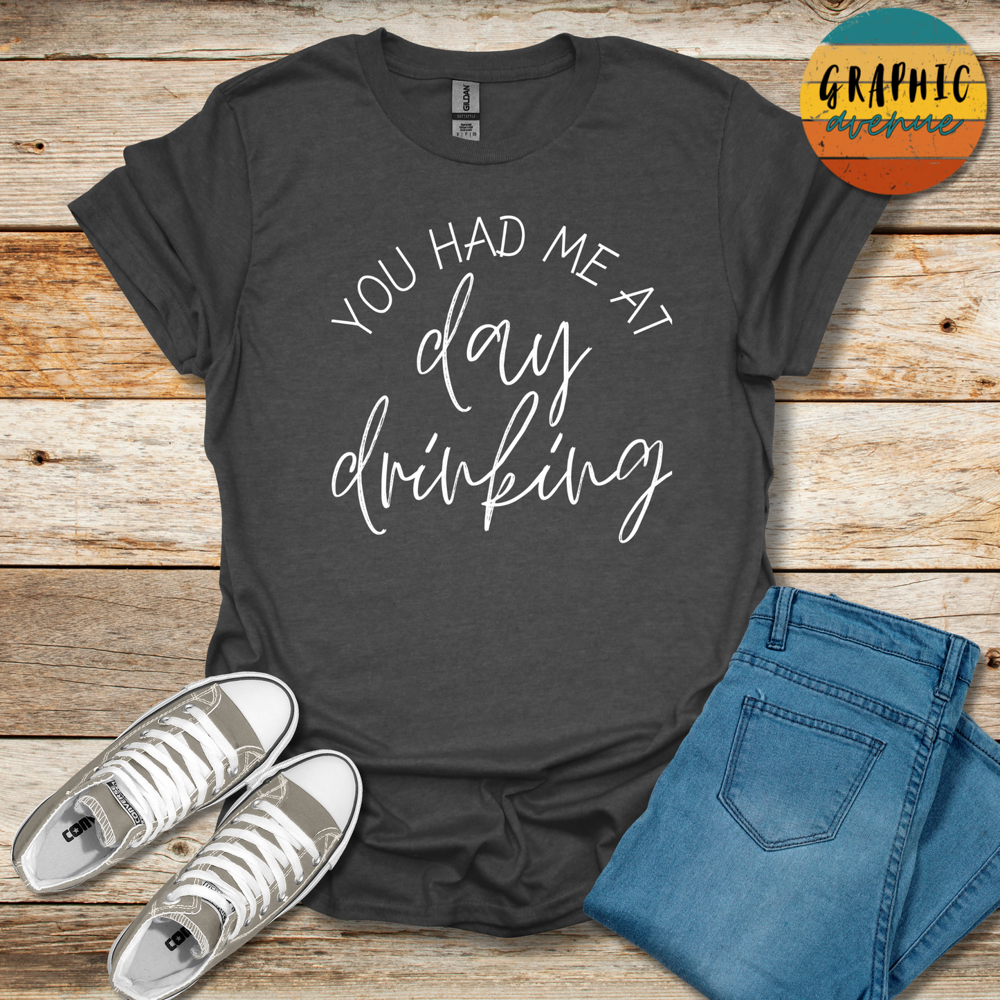 Day Drinking Tee - Sayings Tee - 10 Colors Available