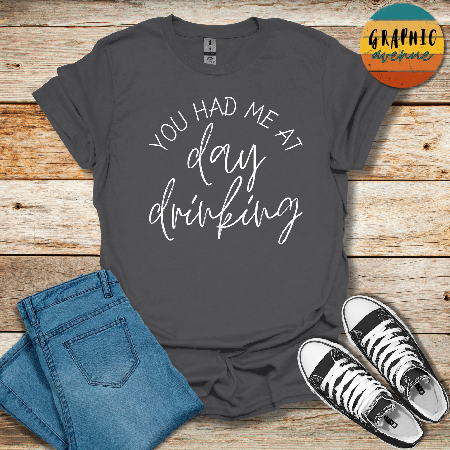 Day Drinking Tee - Sayings Tee - 10 Colors Available