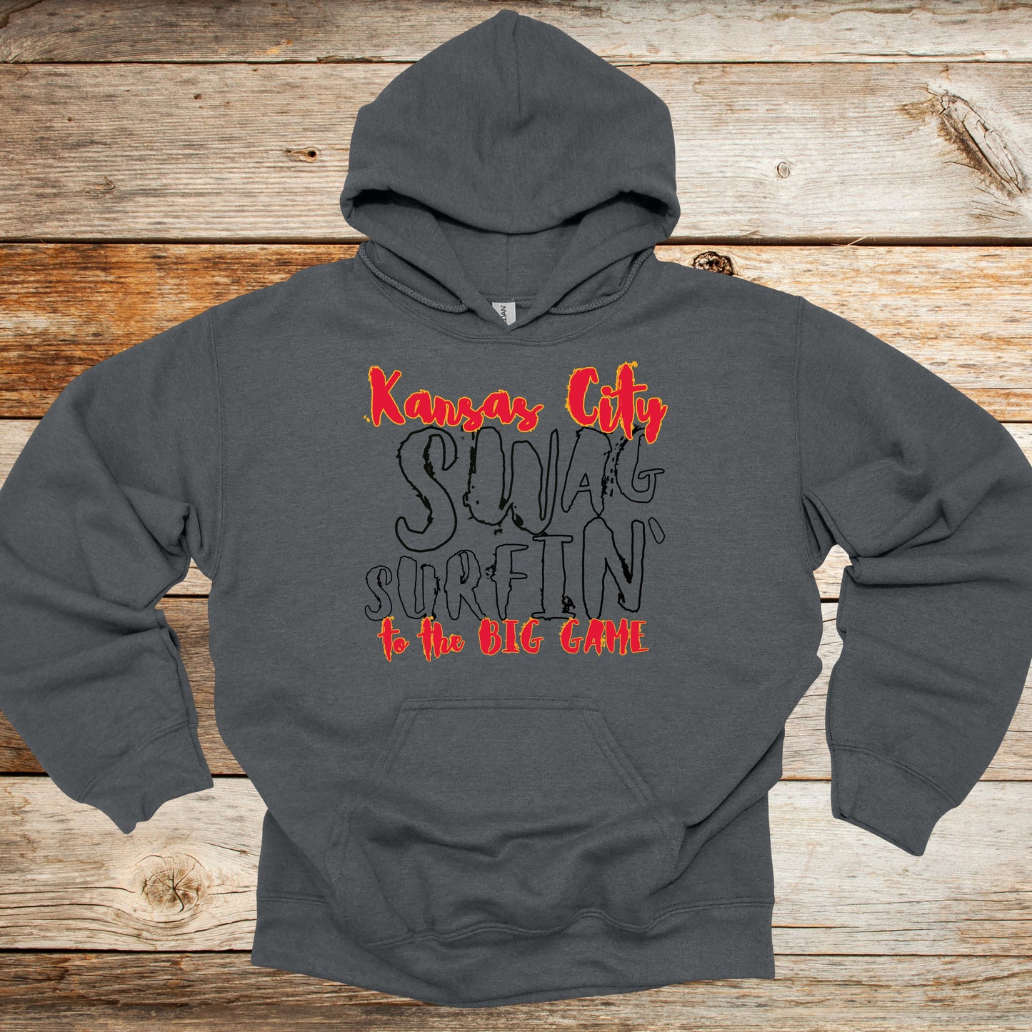 Kansas City Chiefs - Swag Surfin' - Adult Tee Shirt, Crewneck Sweatshirts and Hoodie