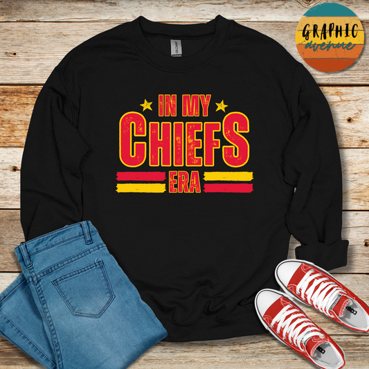 In My Chiefs Era Sweatshirt - Kansas City Chiefs - 6 Colors Available in Youth and Adult Sizes