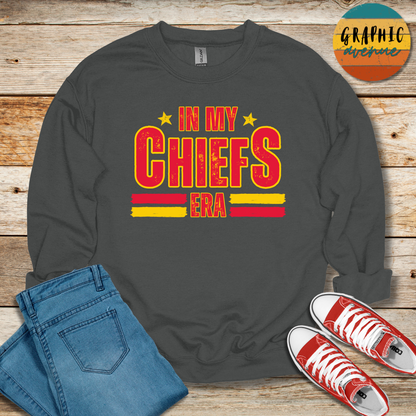 In My Chiefs Era Sweatshirt - Kansas City Chiefs - 6 Colors Available in Youth and Adult Sizes