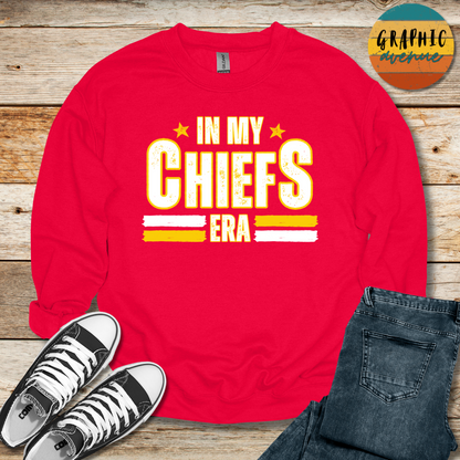 In My Chiefs Era Sweatshirt - Kansas City Chiefs - 6 Colors Available in Youth and Adult Sizes