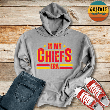 In My Chiefs Era  Hooded Sweatshirt - Kansas City Chiefs - 6 Colors Available in Youth and Adult Sizes