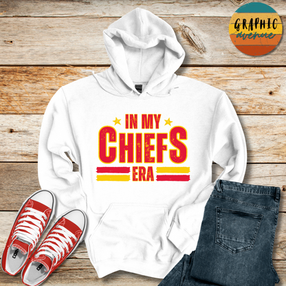 In My Chiefs Era  Hooded Sweatshirt - Kansas City Chiefs - 6 Colors Available in Youth and Adult Sizes