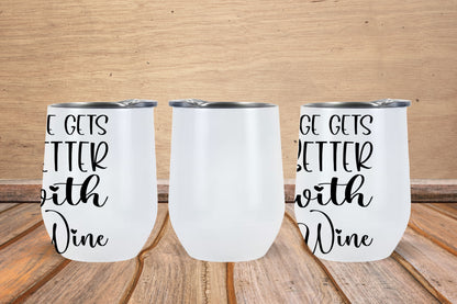 12oz Wine Tumbler - 11 Designs to Choose From