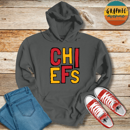 Chiefs Hooded Sweatshirt - Kansas City Chiefs - 6 Colors Available in Youth and Adult Sizes