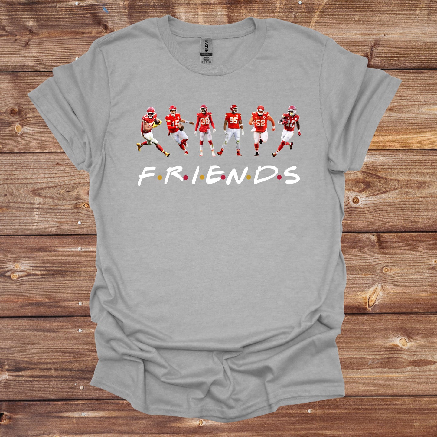 Football T-Shirt - Kansas City Chiefs - Chiefs Friends - Adult Tee Shirts - Chiefs - Sports