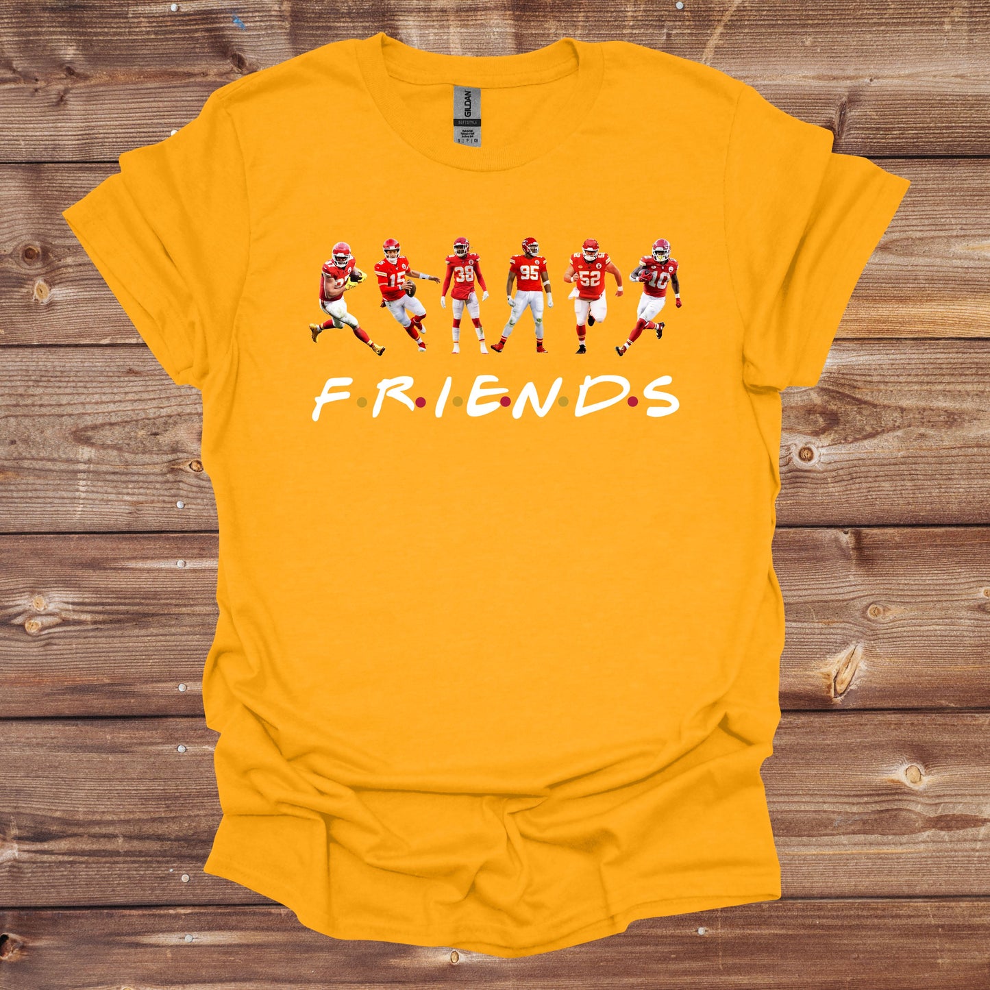 Football T-Shirt - Kansas City Chiefs - Chiefs Friends - Adult Tee Shirts - Chiefs - Sports