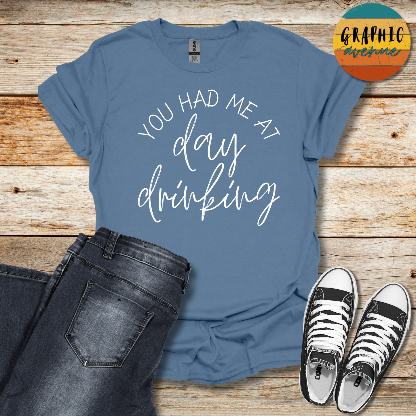 Day Drinking Tee - Sayings Tee - 10 Colors Available