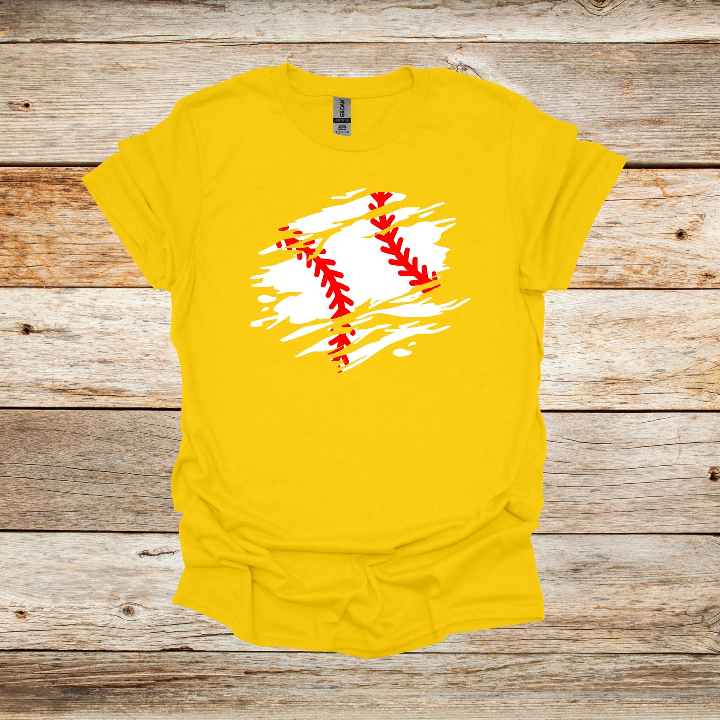 Baseball T-Shirt - Adult and Children's Tee Shirts - Sports T-Shirts Graphic Avenue Daisy Adult Small 
