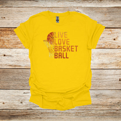 Basketball T-Shirt - Adult and Children's Tee Shirts - Sports T-Shirts Graphic Avenue Daisy Adult Small 