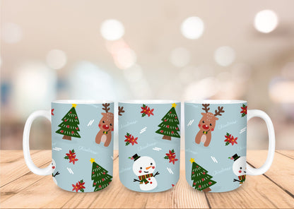 Christmas 15oz Coffee Mug - 15 Designs to Choose From 15oz Coffee Mug Graphic Avenue Christmas Icons 