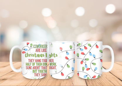 Christmas 15oz Coffee Mug - 15 Designs to Choose From 15oz Coffee Mug Graphic Avenue Christmas Lights 