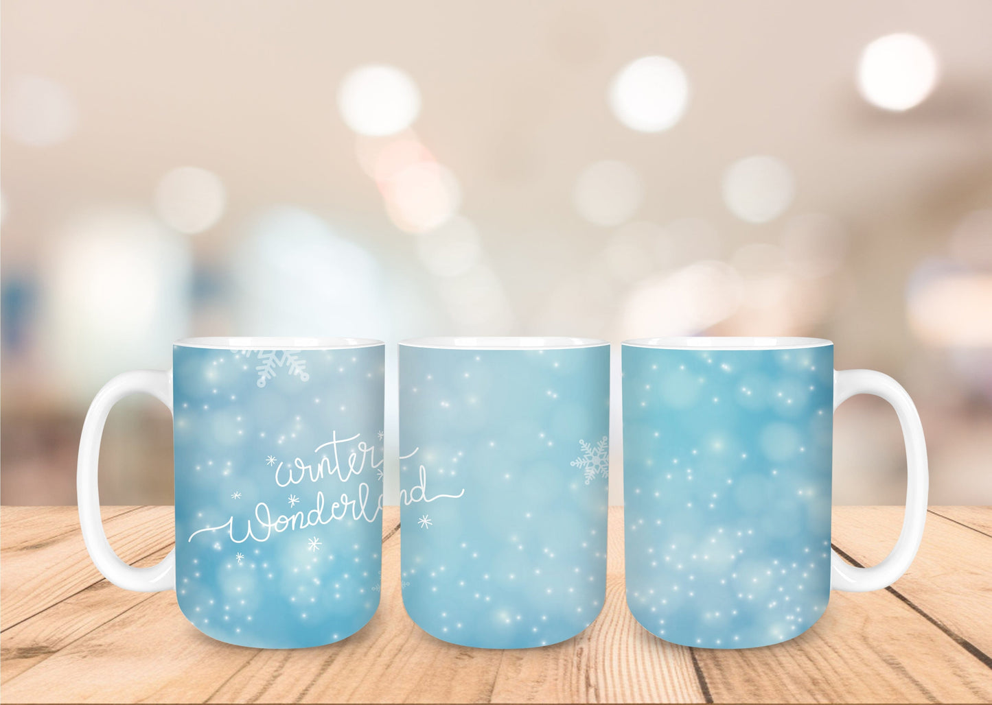 Christmas 15oz Coffee Mug - 15 Designs to Choose From 15oz Coffee Mug Graphic Avenue Snowflakes 