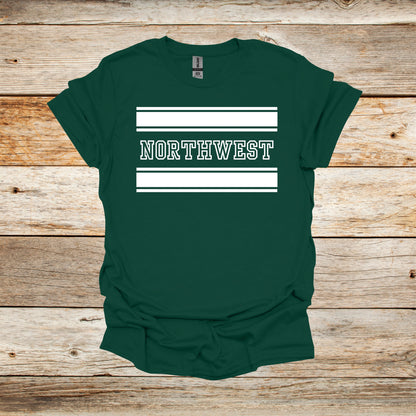 College T Shirt - Northwest Missouri State University Bearcats - Adult and Children's Tee Shirts T-Shirts Graphic Avenue Forest Green Adult Small 