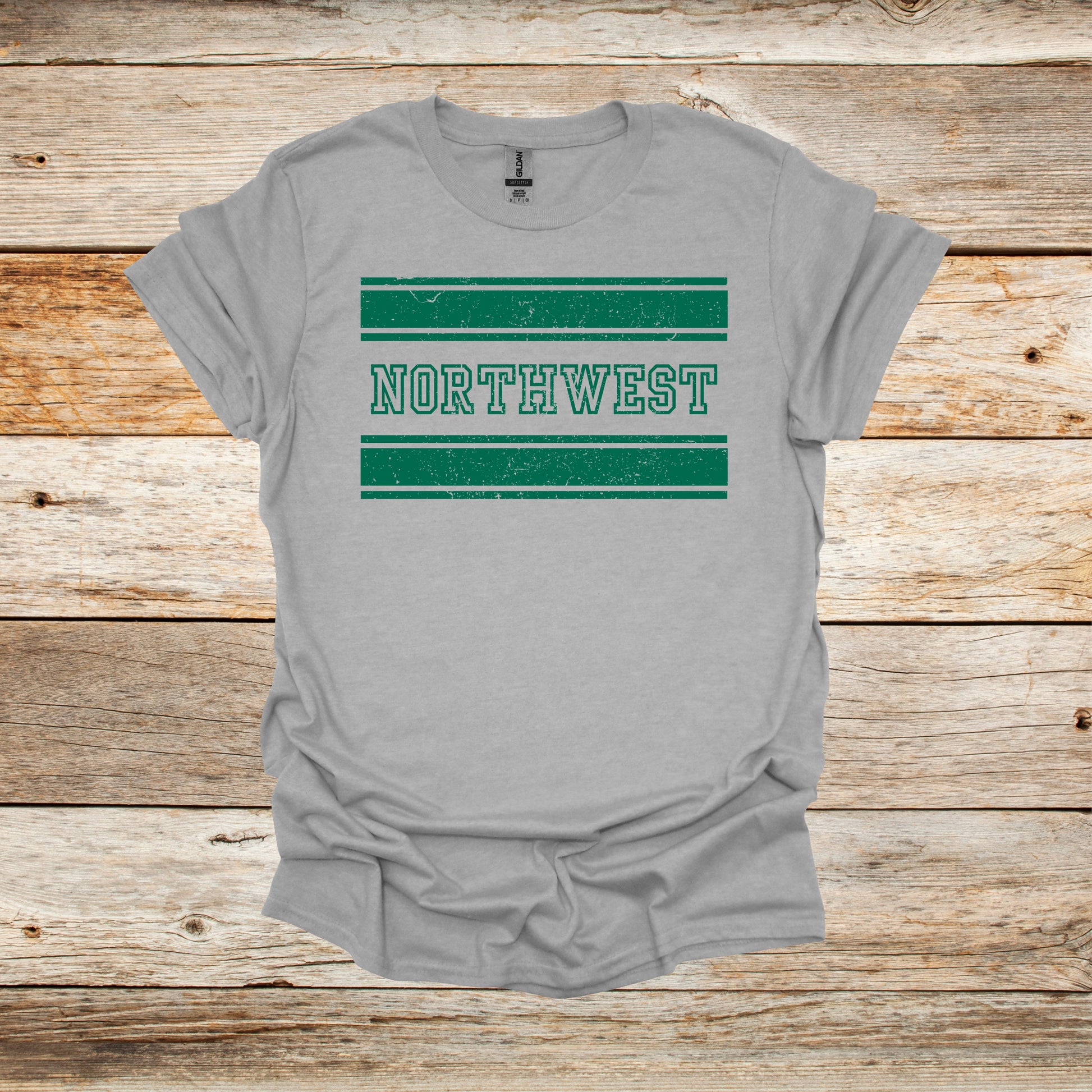 College T Shirt - Northwest Missouri State University Bearcats - Adult and Children's Tee Shirts T-Shirts Graphic Avenue Sport Grey Adult Small 