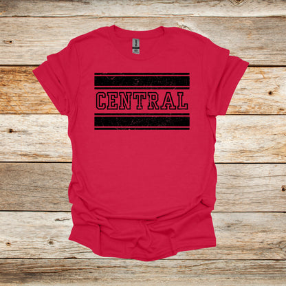 College T Shirt - University of Central Missouri Mules - Adult and Children's Tee Shirts T-Shirts Graphic Avenue Cherry Red Adult Small 