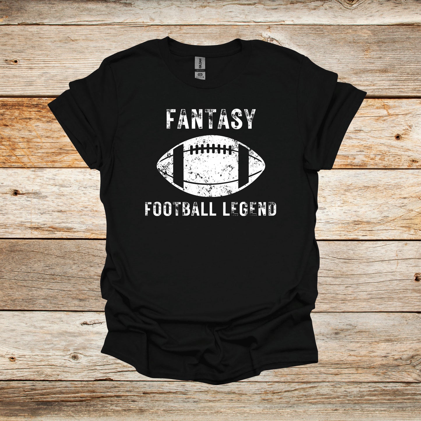 Football T-Shirt - Adult and Children's Tee Shirts - Fantasy Football - Sports T-Shirts Graphic Avenue Black Adult Small 