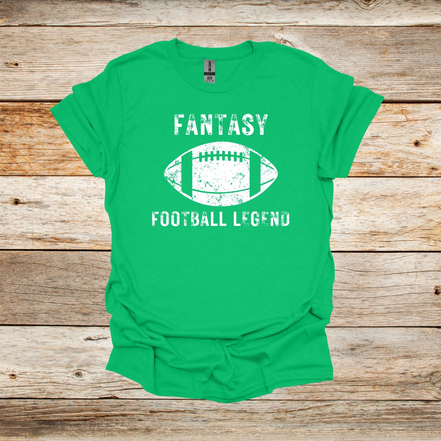 Football T-Shirt - Adult and Children's Tee Shirts - Fantasy Football - Sports T-Shirts Graphic Avenue Irish Green Adult Small 