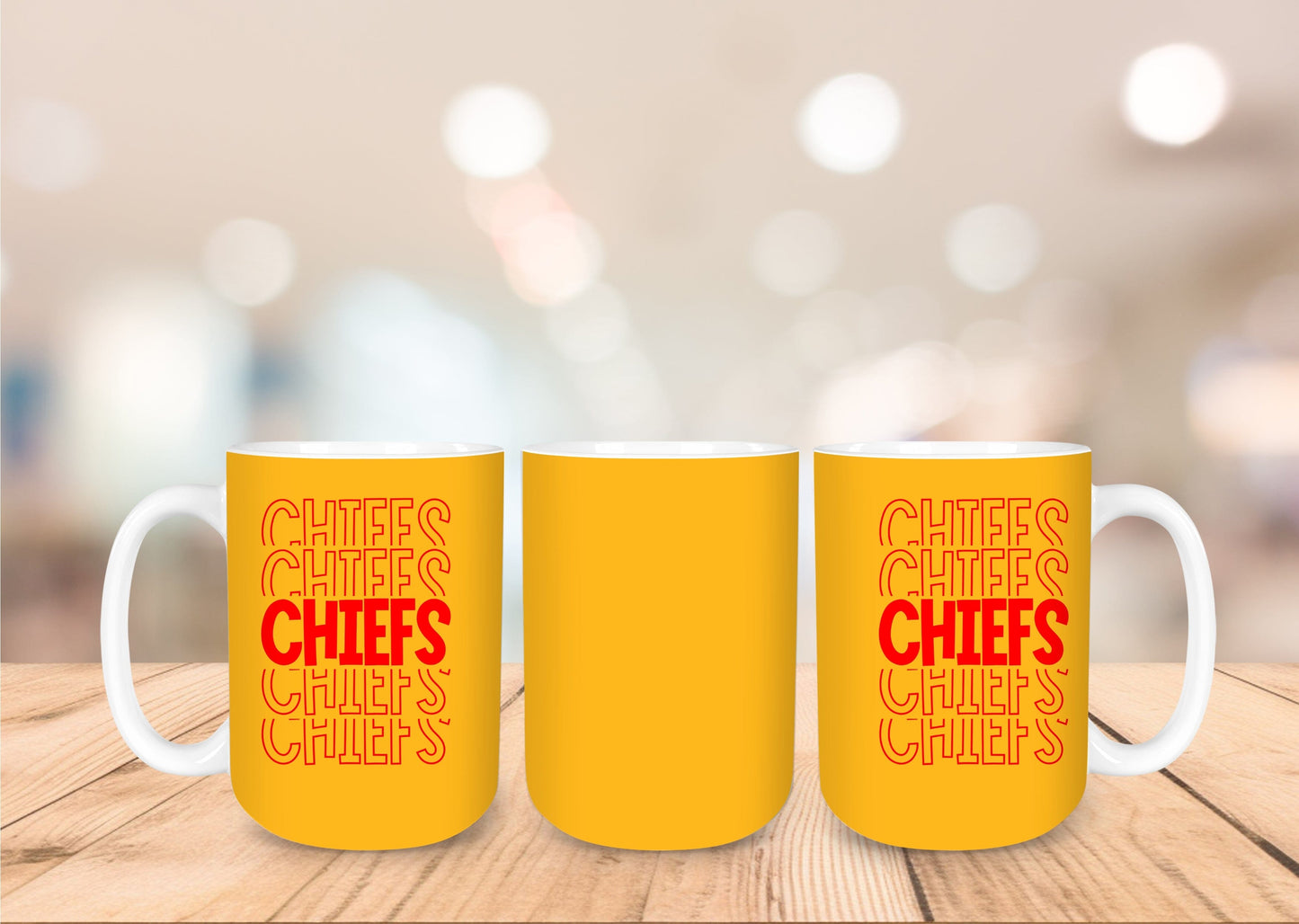 Kansas City Chiefs 15oz Coffee Mug - 4 Designs to Choose From 15oz Coffee Mug Graphic Avenue Chiefs Gold 